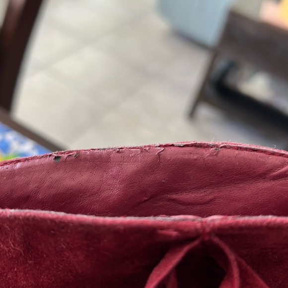 Nature breeze knee high red fringe 5.5 boots - Picture 11 of 11